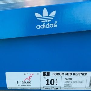 Brand New Never Worn Forum Adidas Size 10.5